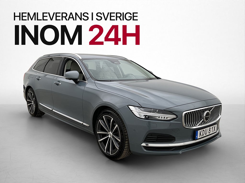 Volvo V90 T6 AWD Inscription B&W Värmare 360° Skinn Drag