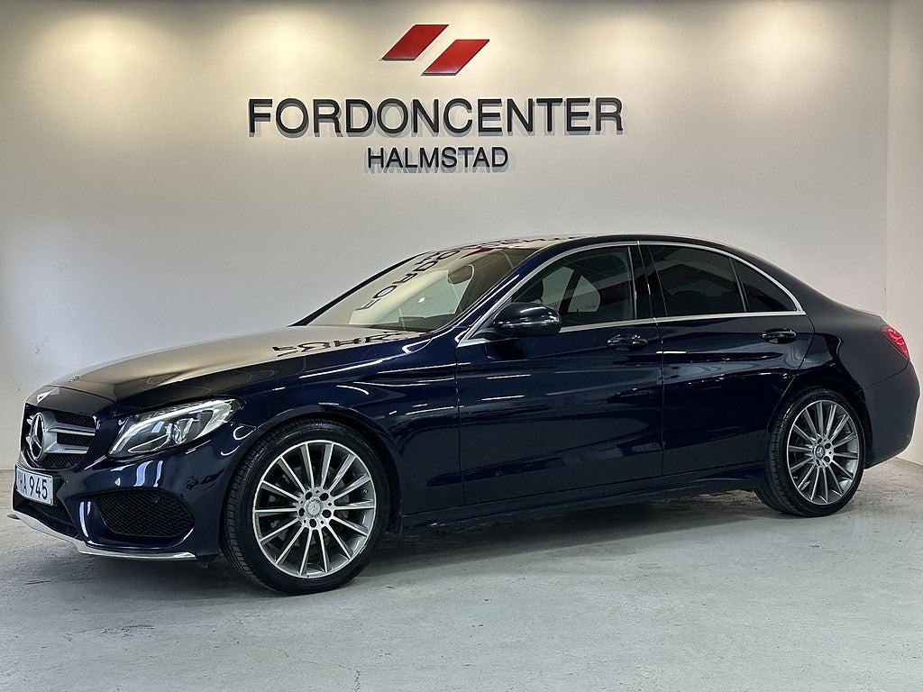 Mercedes-Benz C 220 d 170hk 7G-Tronic AMG Line, 1Brukare|Drag|Burmester