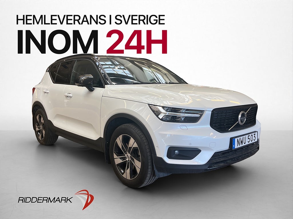 Volvo XC40 T5 AWD R-Design Pano H/K P-Värmare 360° Navi Drag