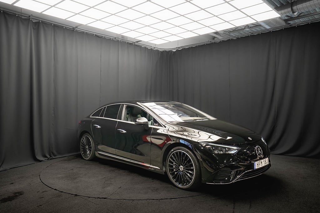 Mercedes-Benz EQE 350+ AMG PANO LUFT 21' BUR BAKAXELSTYRNING DRAG MOMS