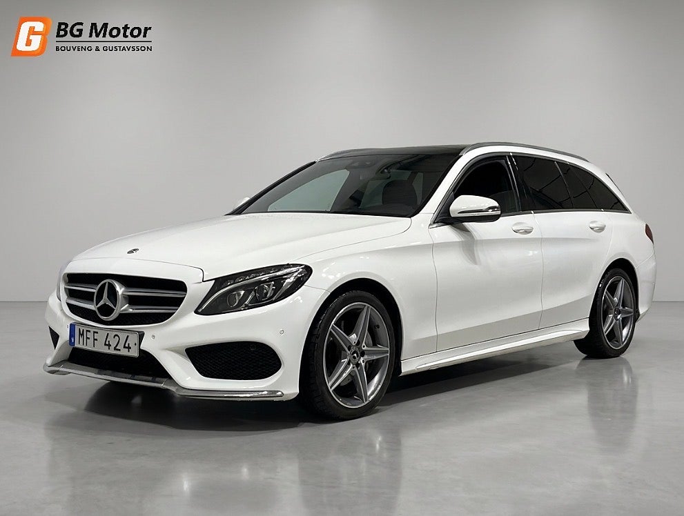 Mercedes-Benz C 220 d 170HK 9G-Tronic AMG Drag/Pano/Backkamera/Skinn/Värmare