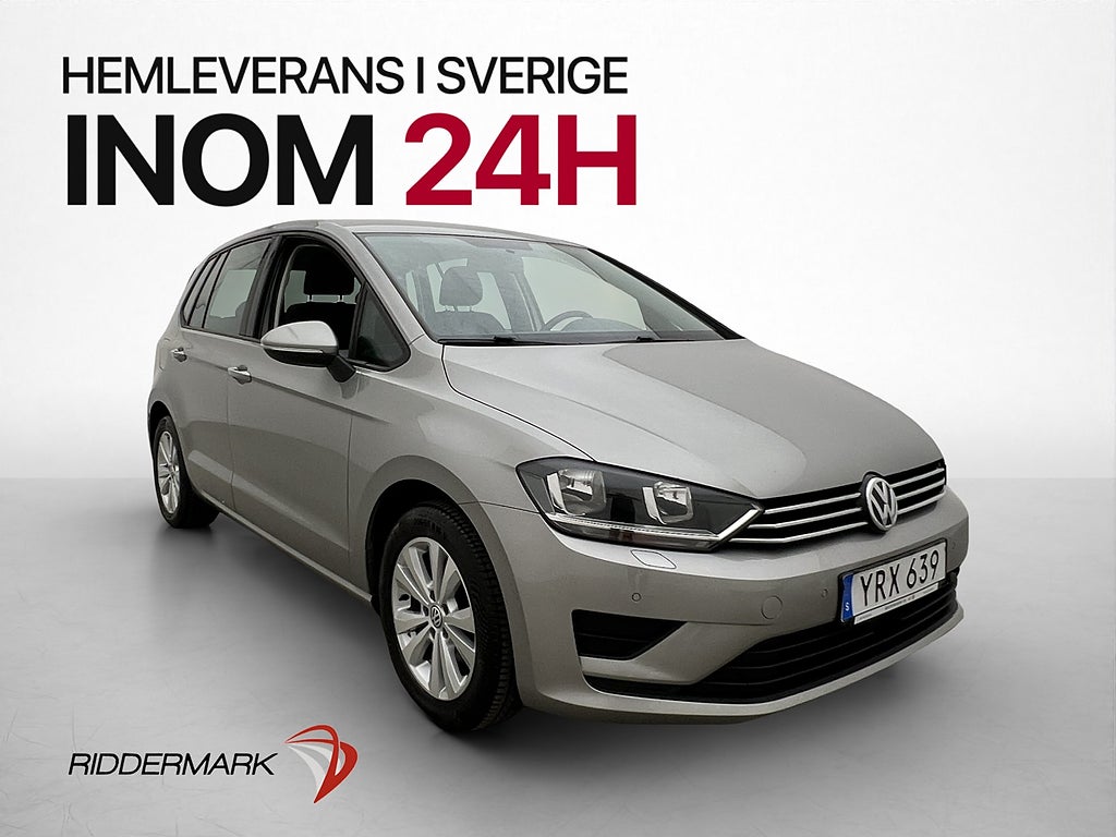 Volkswagen Golf Sportsvan TSI 110hk Värmare CarPlay Sensorer