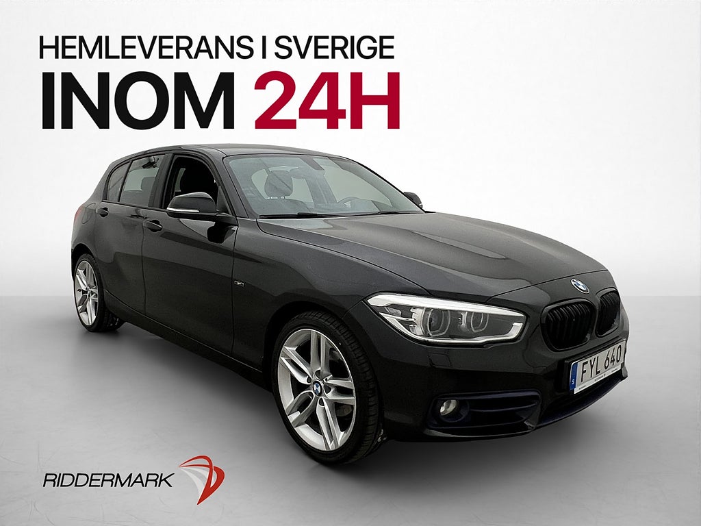 BMW 118 d xDrive 150hk Sport line Sensorer 0,47L/mil