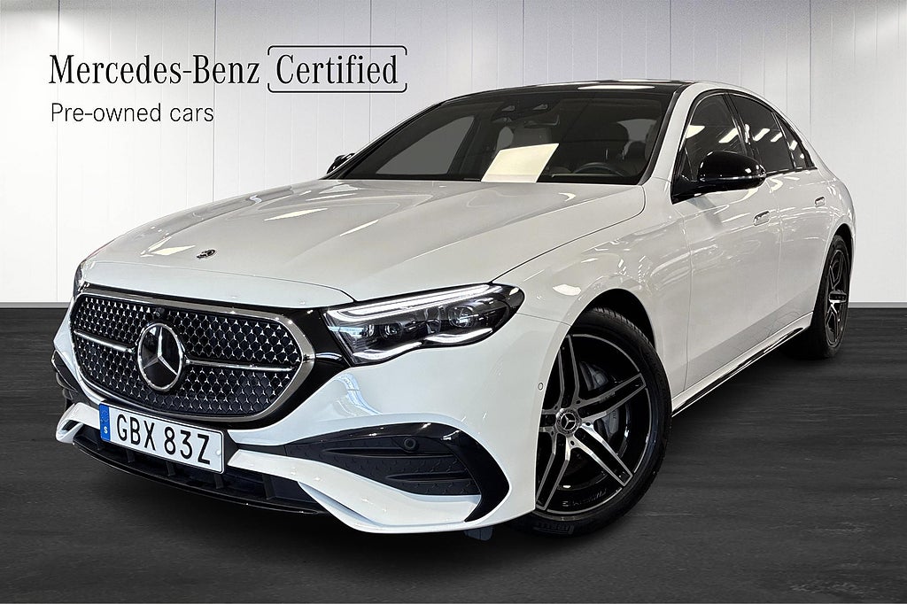 Mercedes-Benz E 220 d Sedan AMG Night Panorama Förarassistentpaket Plus