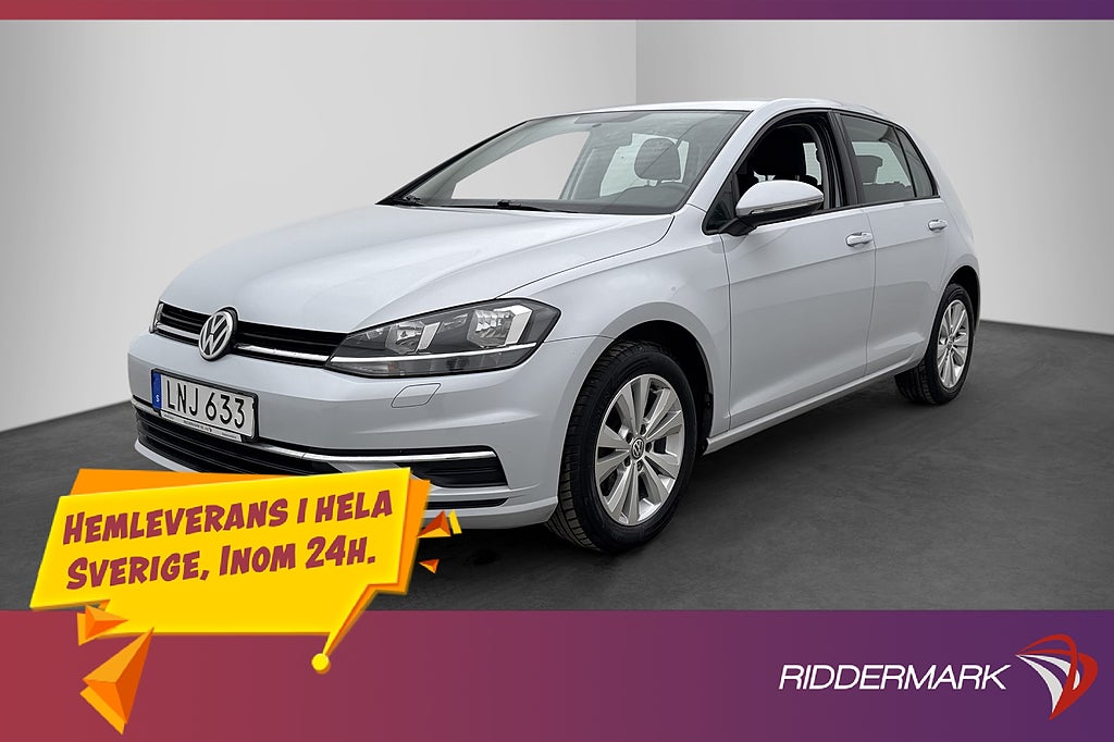Volkswagen Golf 1.0 TSI 110hk CarPlay Låg-Skatt 0.48 l/mil