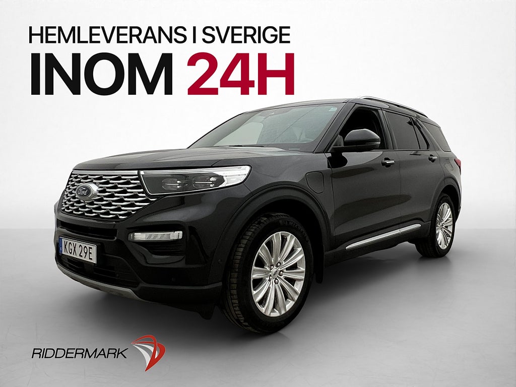 Ford Explorer Plug-In Hybrid Platinum 7-Sits Pano B&O Drag