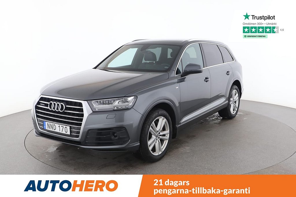 Audi Q7 Quattro S-Line / Motorvärmare, Dragkrok, 7-Sits, 27...