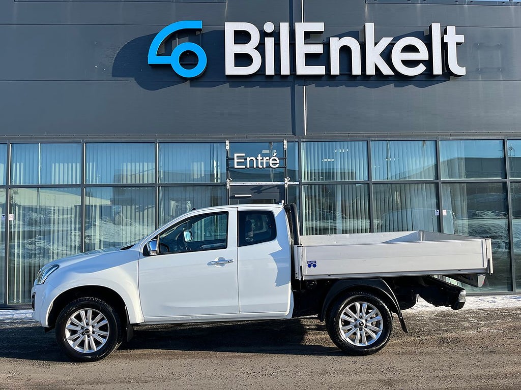 Isuzu D-Max 4WD Auto Drag D-Värme Kamera Flak 163hk