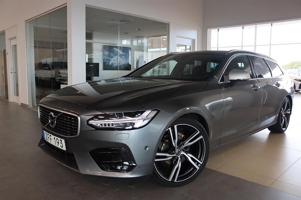 Volvo V90 D4 AWD R-Design Polestar Fartpilot Drag Elstol-Minne