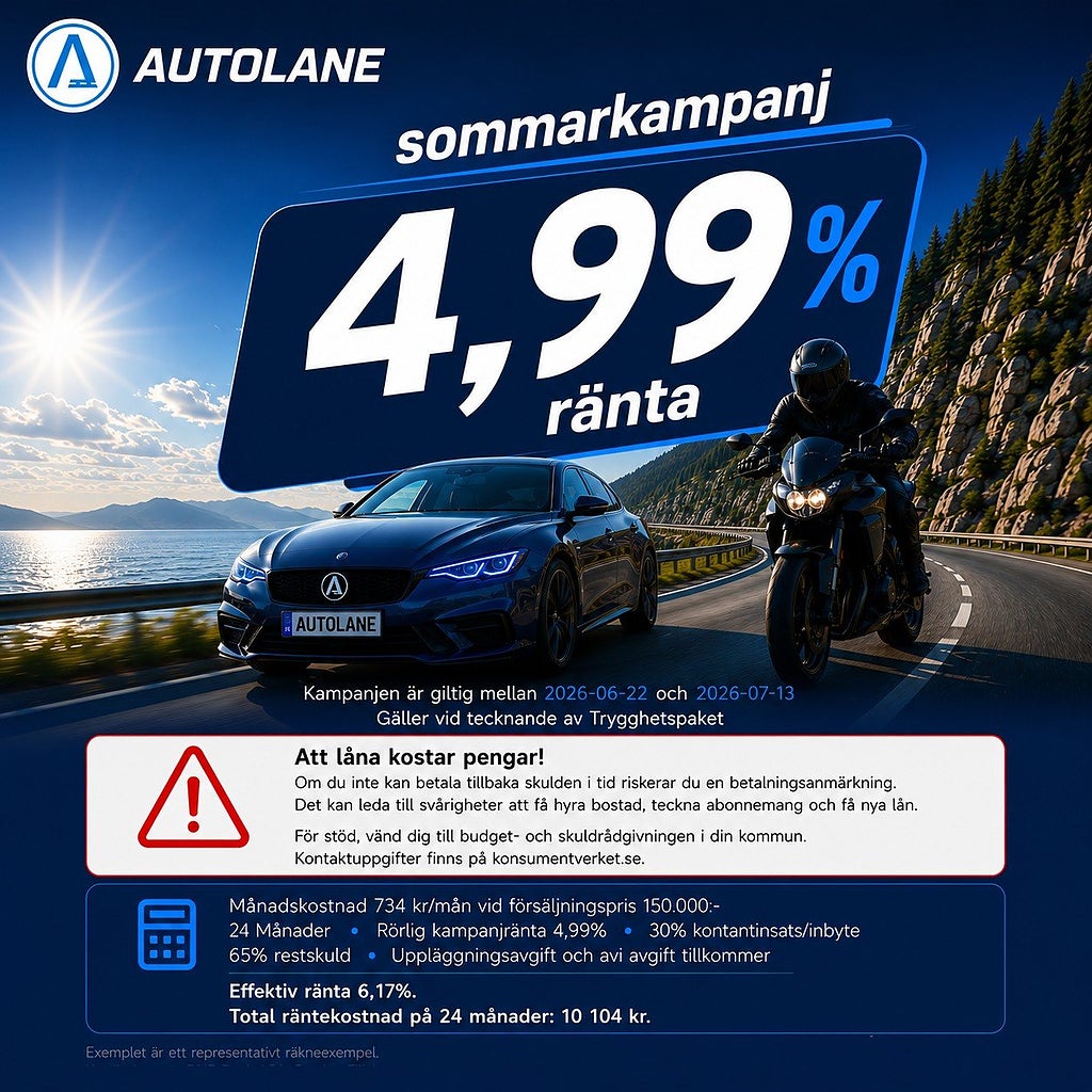 Nissan Leaf Sommarkampanj 4,99% 360 kamera, 150hk