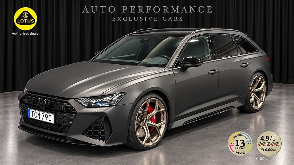 Audi RS6 Performance V8 630hk Quattro Panorama / Hemleverans /