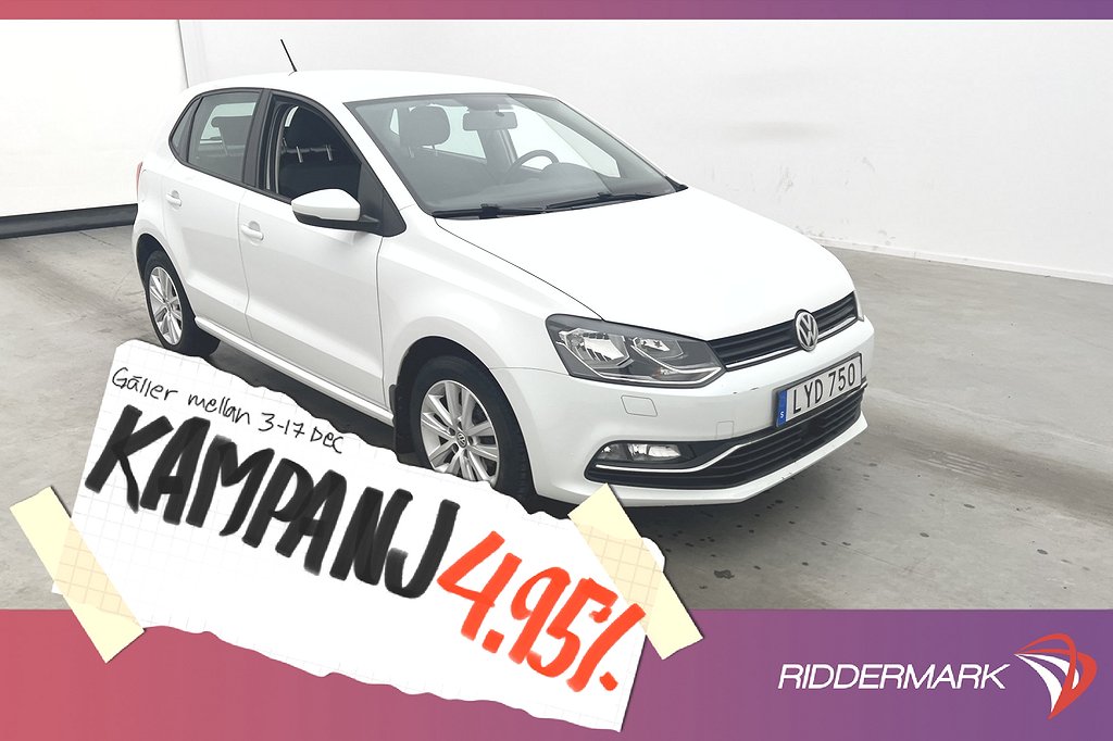 Volkswagen Polo 5-dörrar 1.2 TSI 90hk Comfortli 4,95% Ränta