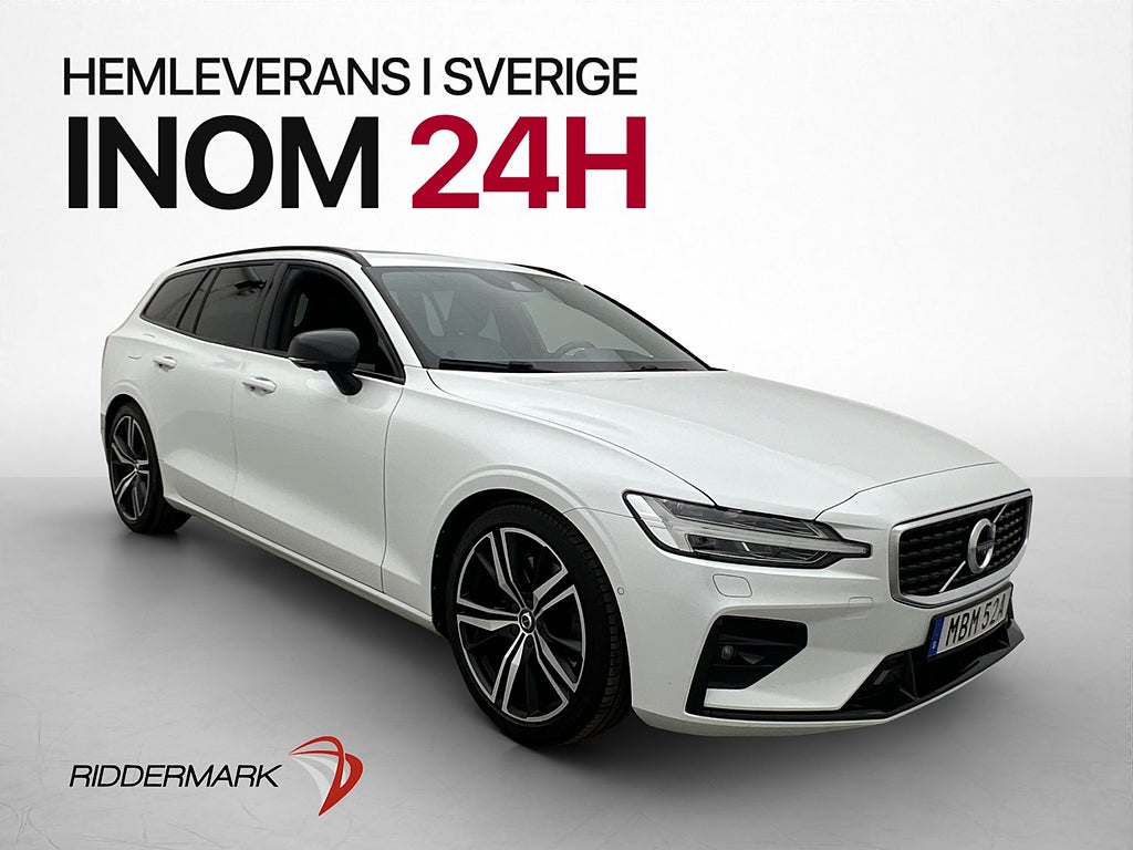 Volvo V60 T5 Polestar 253hk R-Design Pano H/K 360° HuD Värm