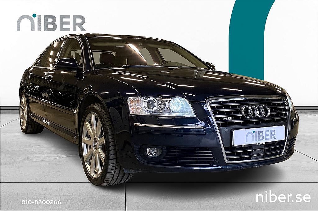 Audi A8 L 6.0 W12 quattro, 450hk, låg mil, Xbox m skärmar bak,