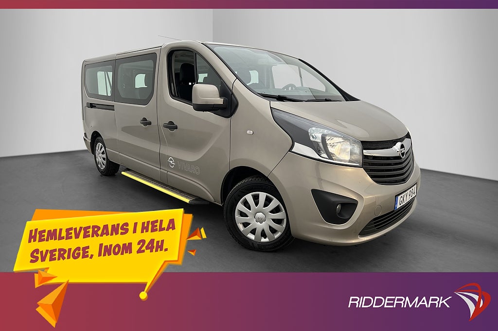 Opel Vivaro Lång 1.6CDTI B-Kamera Bluetooth 9-Sits 7450Mil