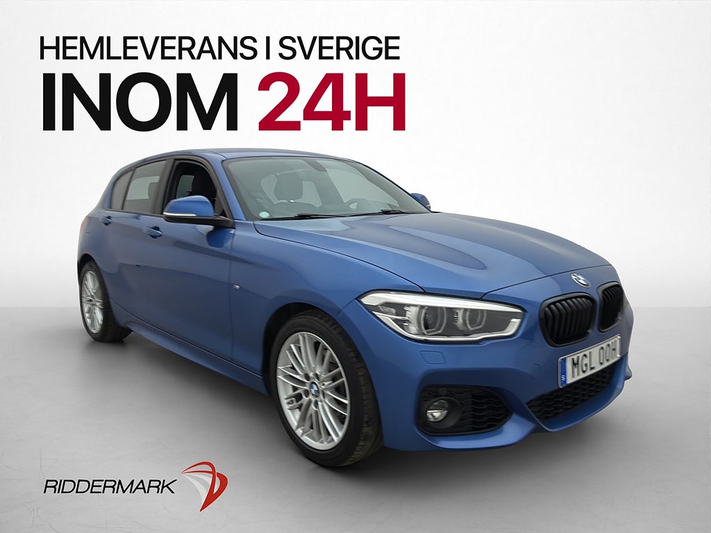 BMW 118I 136hkM Sport P-sensorer Navi Bluetooth Läder AC