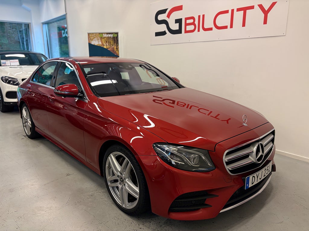 Mercedes-Benz E 220 d 9G-Tronic  AMG Line Belysning 360kamera P-Värmare