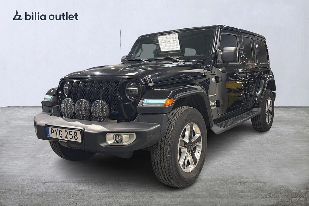 Jeep Wrangler Unlimited 2.2 CRD 4WD SAHARA 200 hk B-kam Värmare 