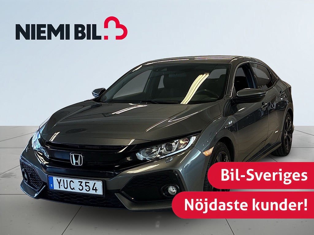 Honda Civic 5-dörrar 1.0 Elegance Drag Mvärm B-kamera Navi S&V-däck