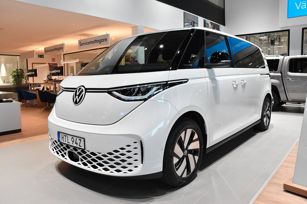 Volkswagen ID. Buzz Lång 82 kWh Pro 7-sits*Drag*Assistans pkt