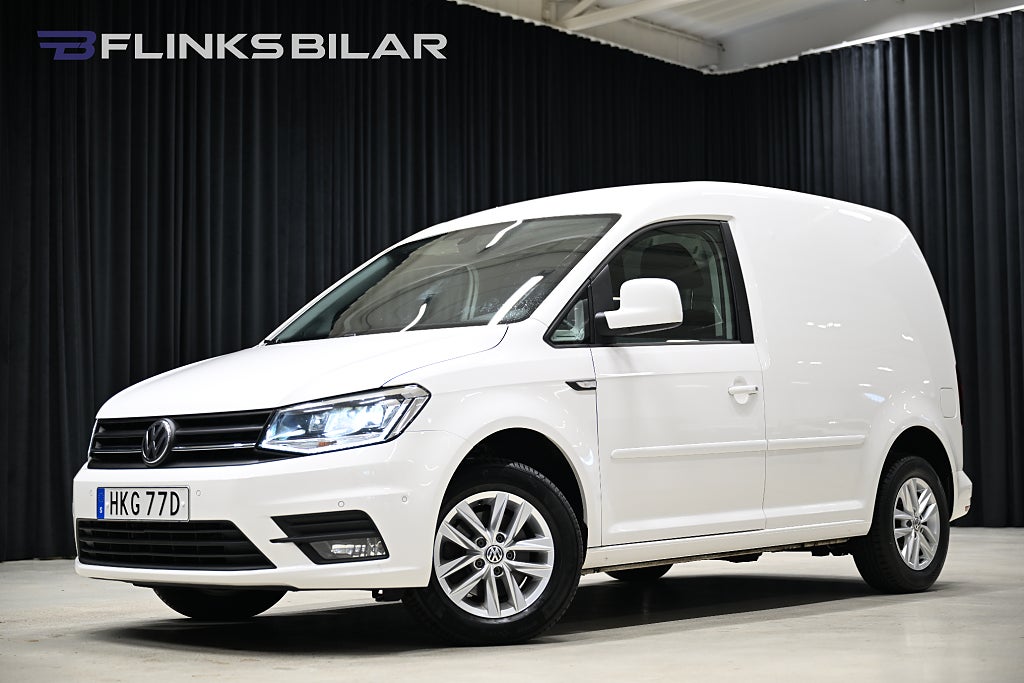 Volkswagen Caddy 2.0 TDI 75HK Nedlackad|LED|Drag|Värmare|DrivePremium
