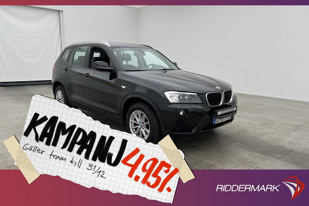 BMW X3 xDrive20d 184hk Värmare Sensorer 4,95% Ränta