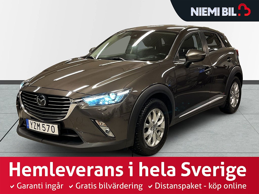 Mazda CX-3 2.0 SKYACTIV-G MoK-Värm/Kamera/Skinn/HuD/BOSE-Ljud/Navi