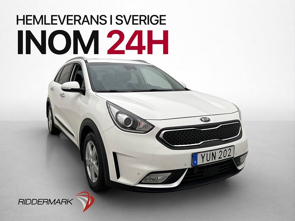 Kia Niro Hybrid 141hk Skinn Motorvärmare Kamera Navi