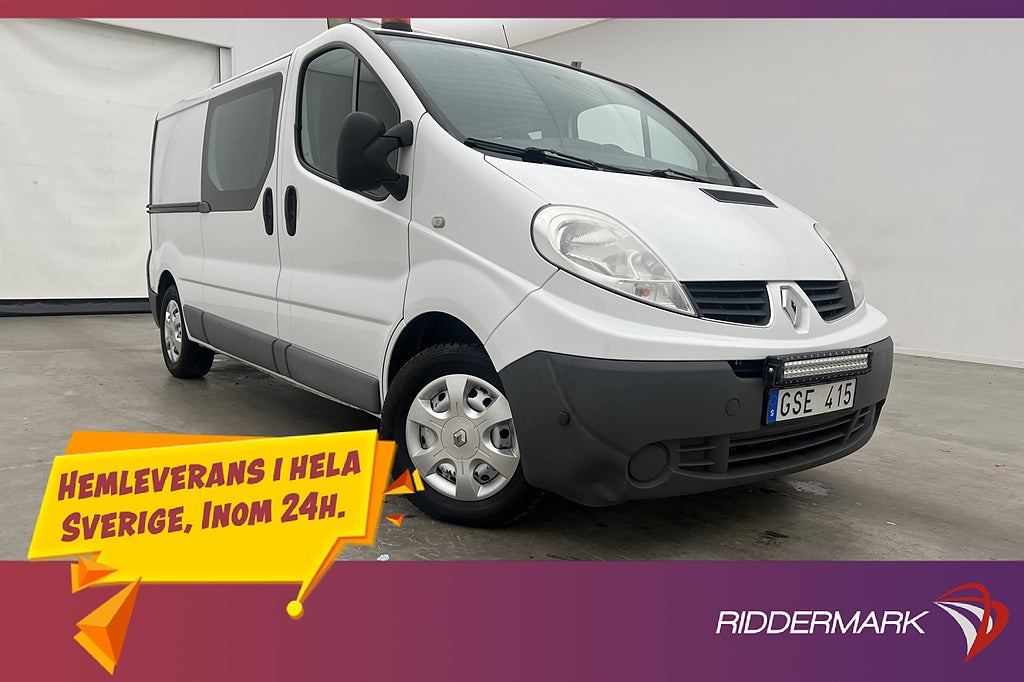 Renault trafic Dubbelhytt L2 M-Värmare AC Dragkrok 5-Sits
