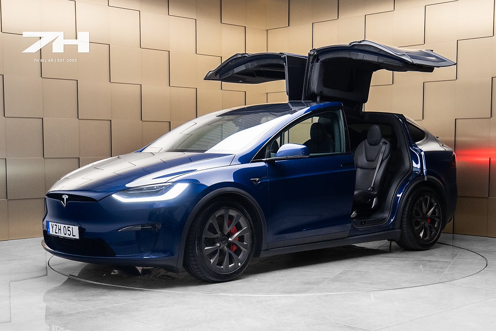 Tesla Model X Plaid / Uppdaterad Autopilot / 6-sits / Drag
