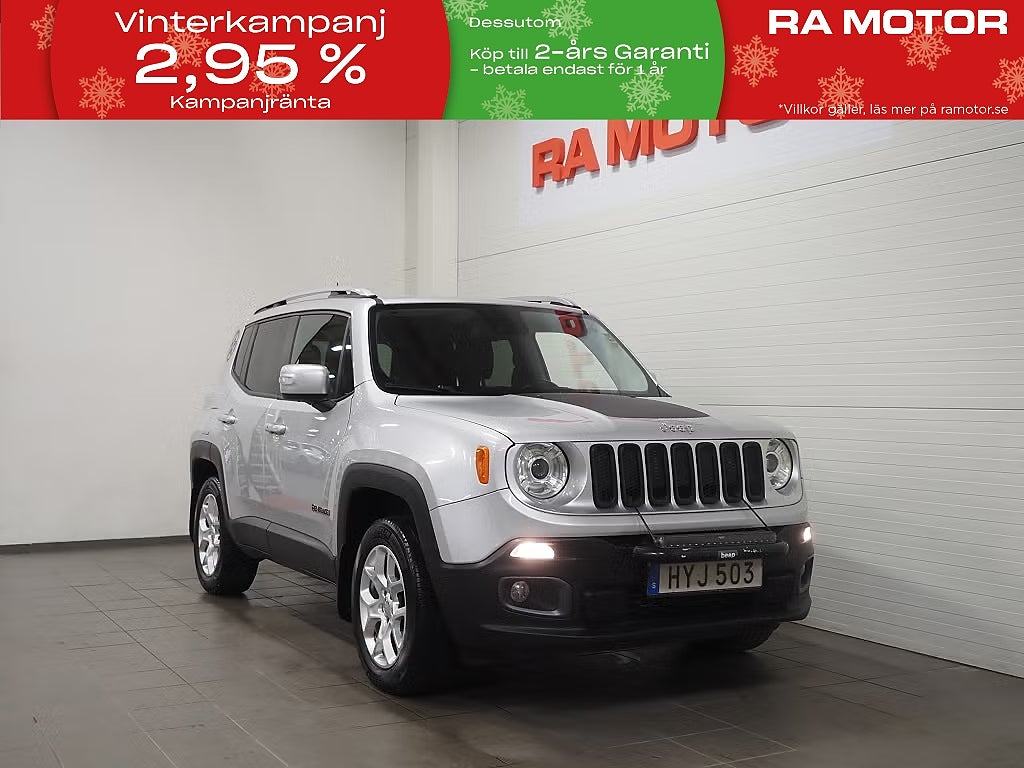 Jeep Renegade 2.0 CRD 140hk 4WD Limited |Dragkrok|Rattvärme| 2015