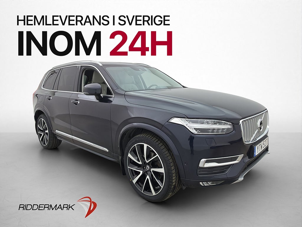Volvo XC90 D5 AWD Inscription 7-Sits Pano HUD 360° H/K Drag