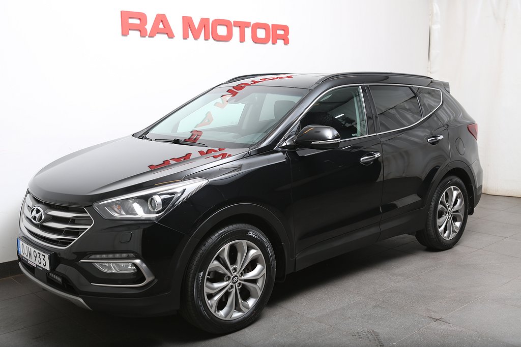 Hyundai Santa Fe 2,2 CRDi Premium AWD Aut Navi Skinn Drag 2017
