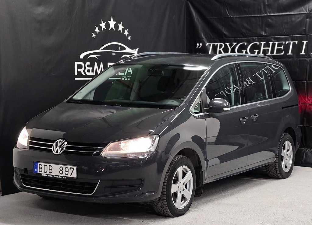 Volkswagen Sharan 4WD, Drag, B-kamera, Navi, Ny Kamrem/Serv!