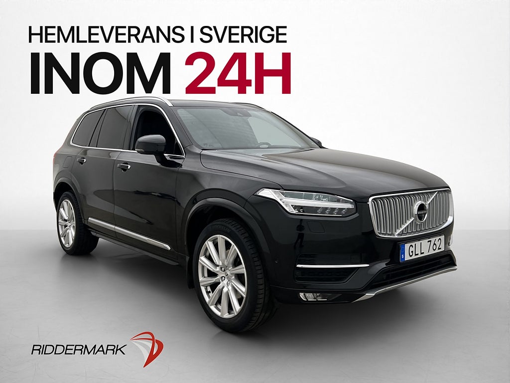 Volvo XC90 D5 AWD Inscription VOC 360 Navi Skinn Elstol Drag