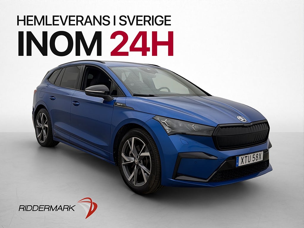 Skoda Enyaq 80x 265hk Sportline Värmare Kamera Dragkrok MOMS