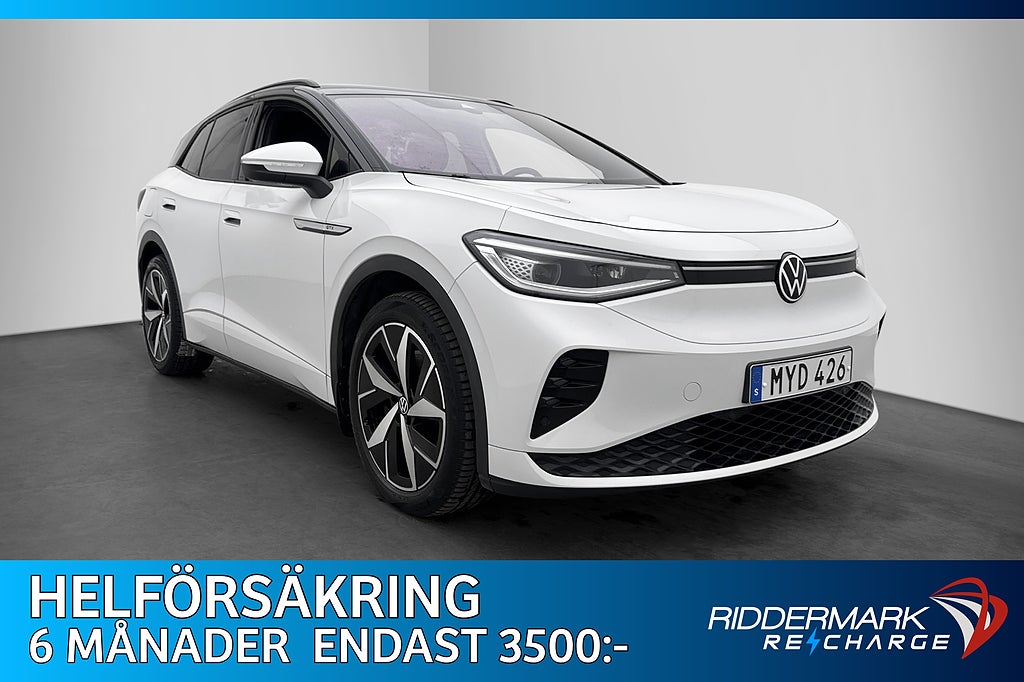 Volkswagen ID.4 GTX Dragkrok AWD Värmare Halvskinn MOMS