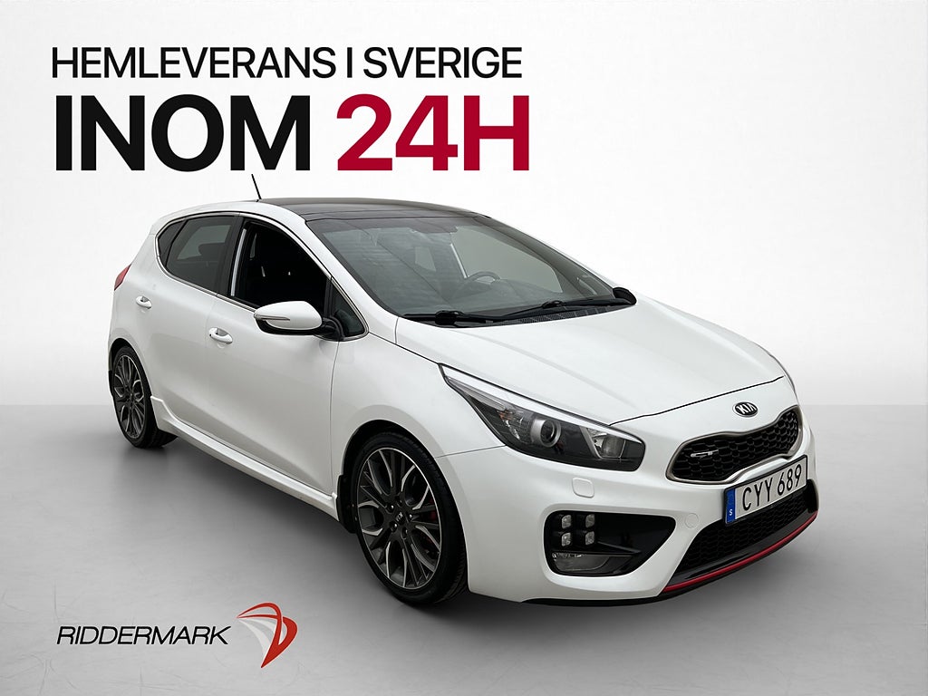 Kia Ceed 1.6 GT 204hk Pano Kamera Navi Halvskinn Rattvärme