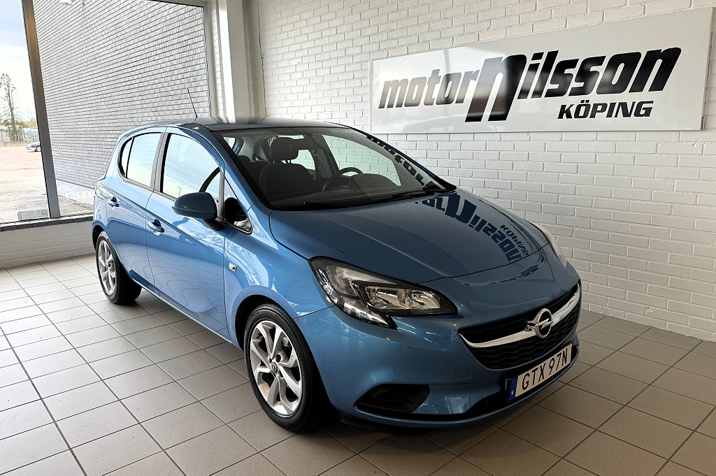 Opel Corsa 5-dörrar 1.4 90hk Aut Drag M-värmare V-hjul