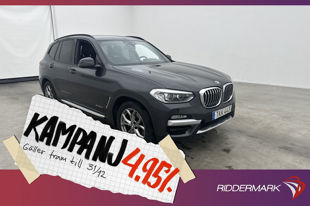 BMW X3 xDrive20d X-Line Cockpit HiFi Navi Disp 4,95% Ränta