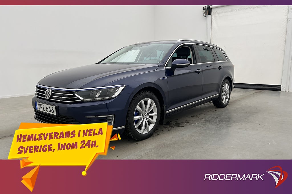 Volkswagen Passat GTE 218hk Kamera CarPlay Dragkrok