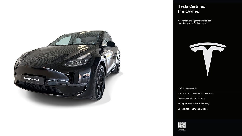 Tesla Model Y Long Range AWD Certified Pre-Owned 3,84% ränta E