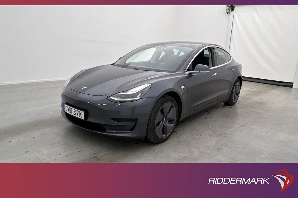 Tesla Model 3 Standard Range Uppgraderad AP Drag Sv.Såld