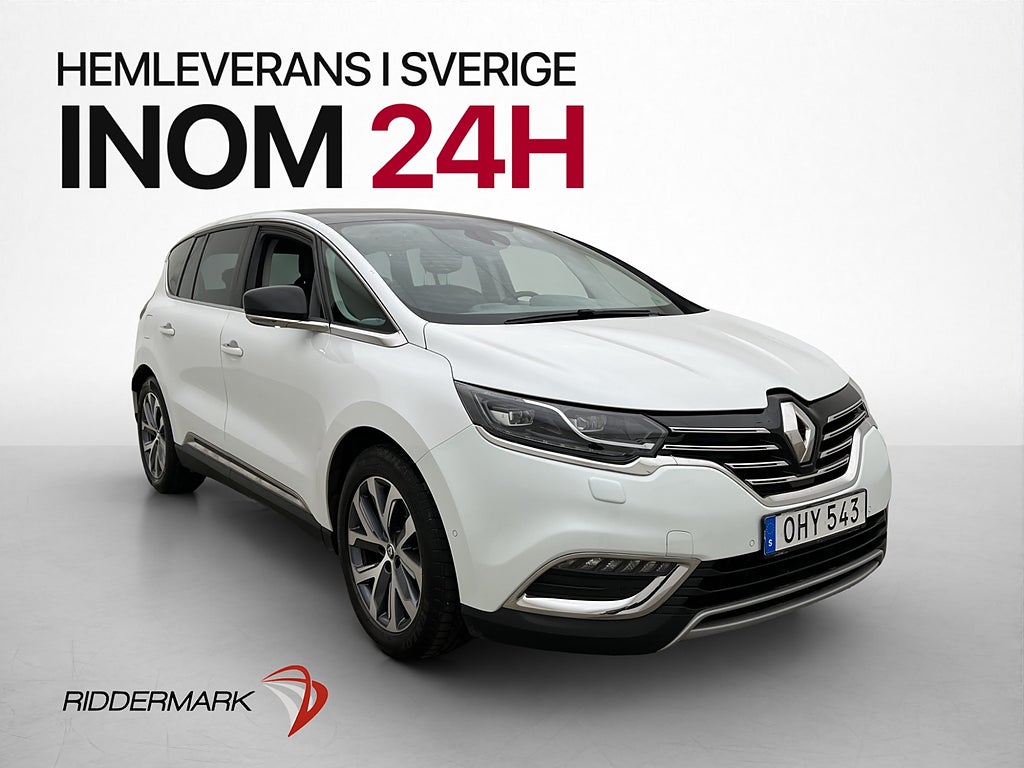 Renault Espace 160hk 7-Sits Pano BOSE HUD Navi Dragkrok