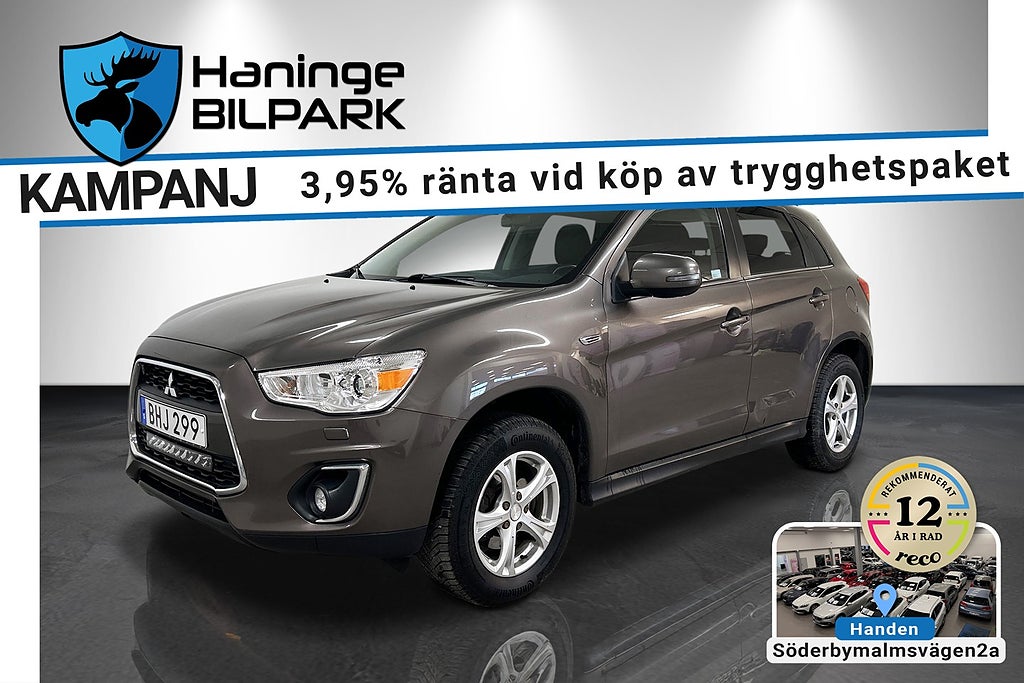 Mitsubishi ASX 2.2 Di-D 4WD Comfort/SUPERDEAL 3,95´%/LÅGMILARE