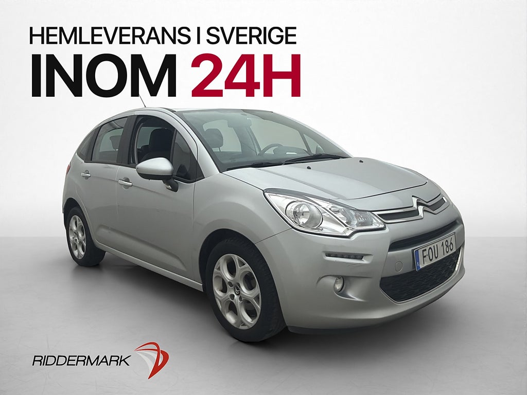 Citroën C3 1.2 PureTech 82hk 2 Brukare Sensorer Farthållare