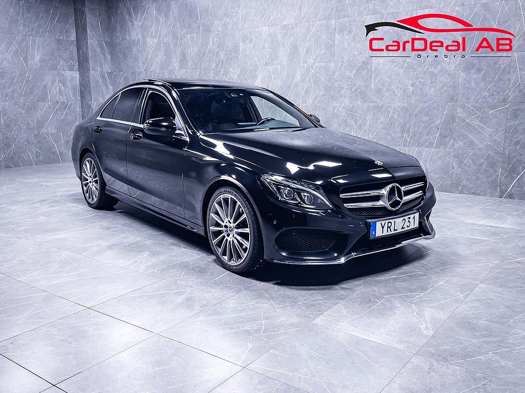 Mercedes-Benz C 220d 4MATIC 9G-Tronic AMG Burmester Läder Kamera CarPlay