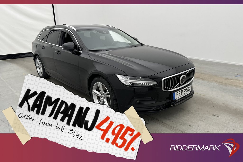 Volvo V90 B4 197hk AWD Momentum D-Värm VOC H/K 3 4,95% Ränta