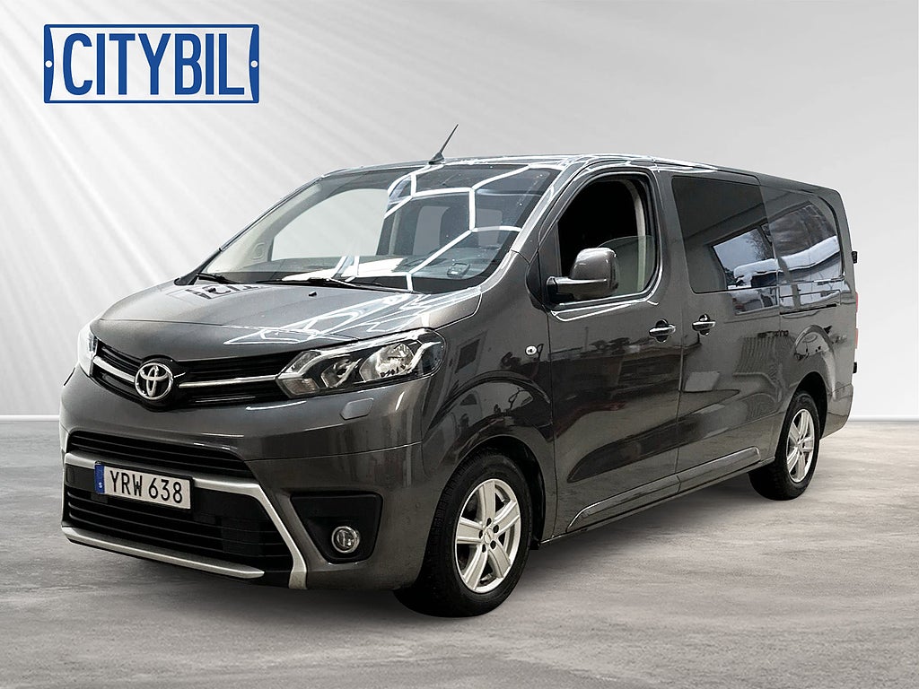 Toyota ProAce 2.0 D-4D 180HK Crew Cab Van 5-Sits Värmare L2H1 Drag SoV-Hjul