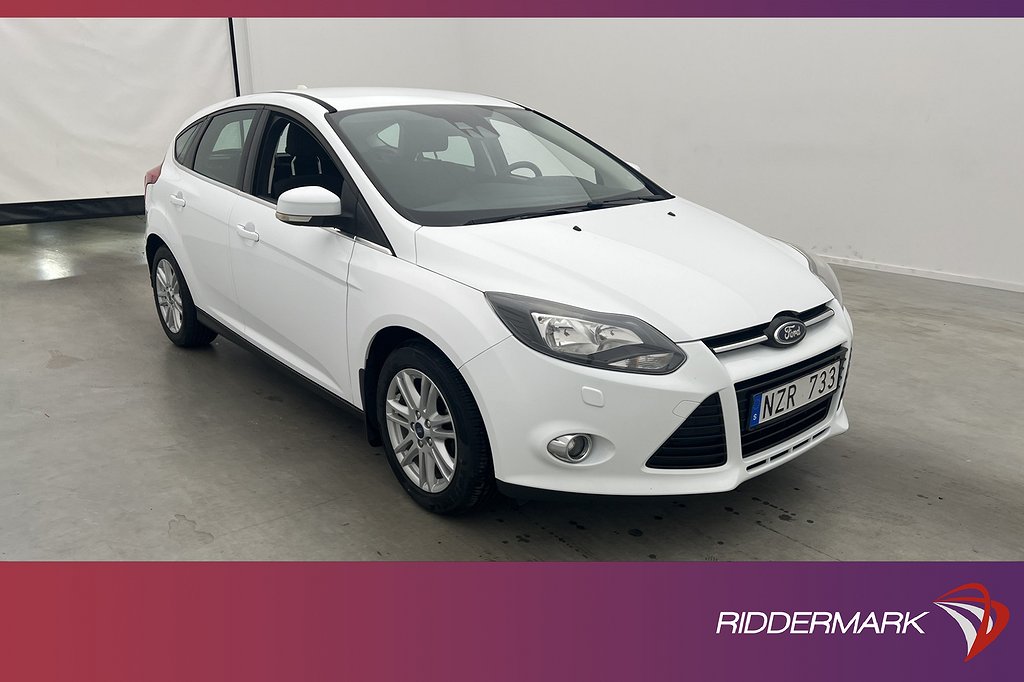 Ford Focus 1.0 EcoBoost 100hk Sensorer Dragkr 4,95% RÄNTA